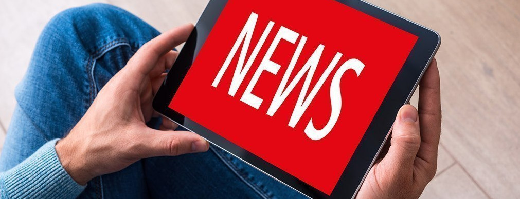 Bildschirm mit Aufschrift "News"